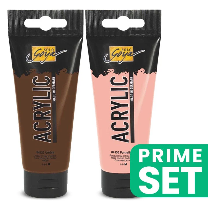 Solo Goya Acrylic Paint Set, 2x100 ml, Skin Color Duo