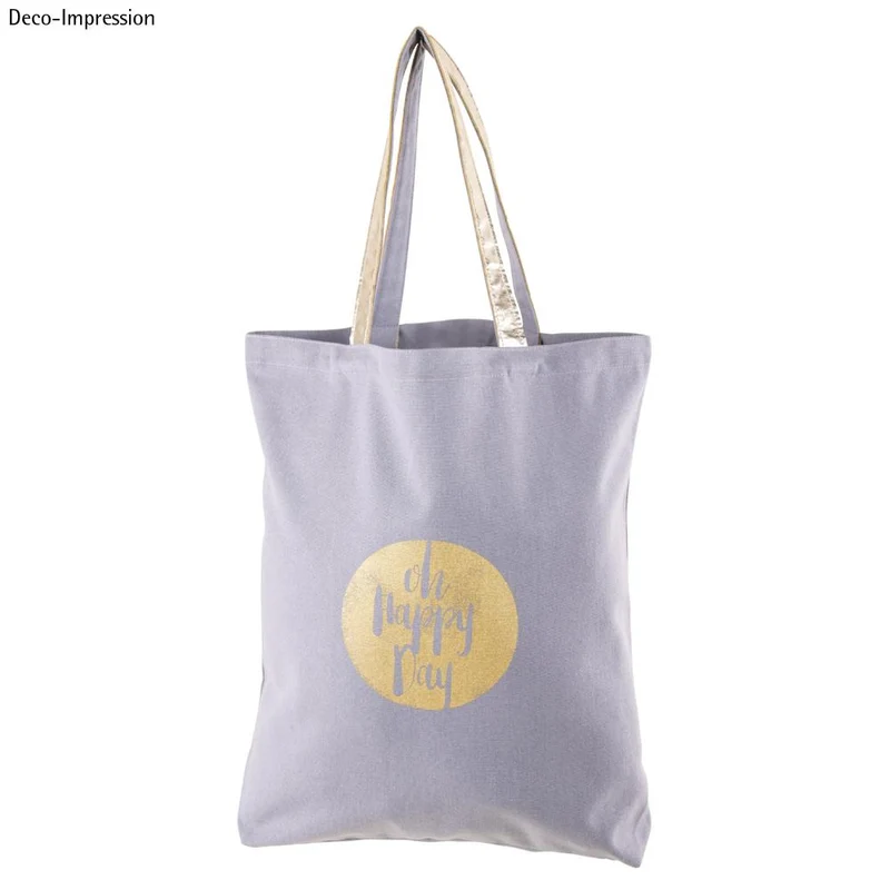 Fashion Shopper mit Metallic Tragegriffe