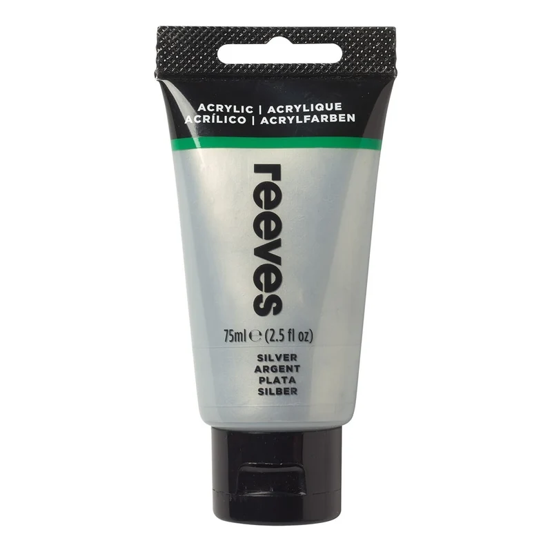 Reeves - Metallic Silver - Fine Acrylic - 75ml