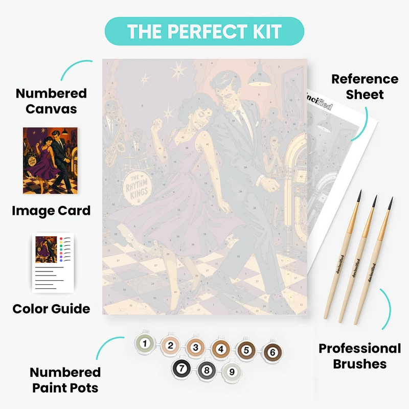 Rhythm Kings Dance Night - Paint by Numbers Kit