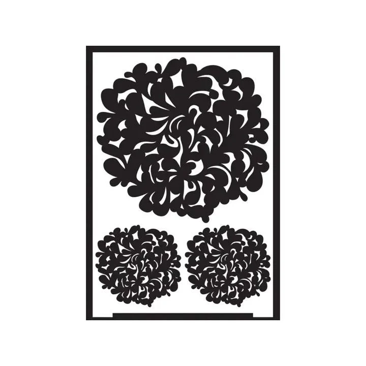 Self-Adhesive Stencil Blooming Flower A5