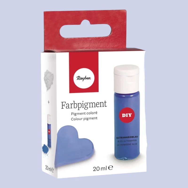 Rayher DIY Farbpigment-Pulver Ultramarinblau , 20ml