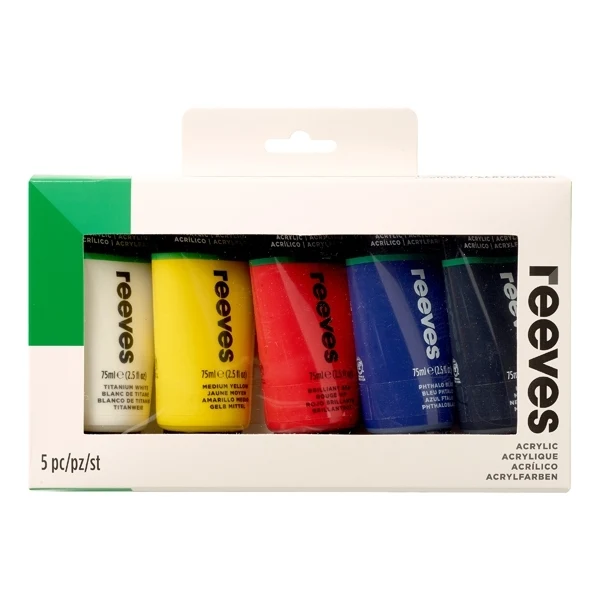 Reeves Fine Acrylic 5 X 75ml