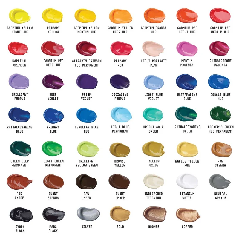 Liquitex - Basics Acrylic Paint 48 x 22ml Set
