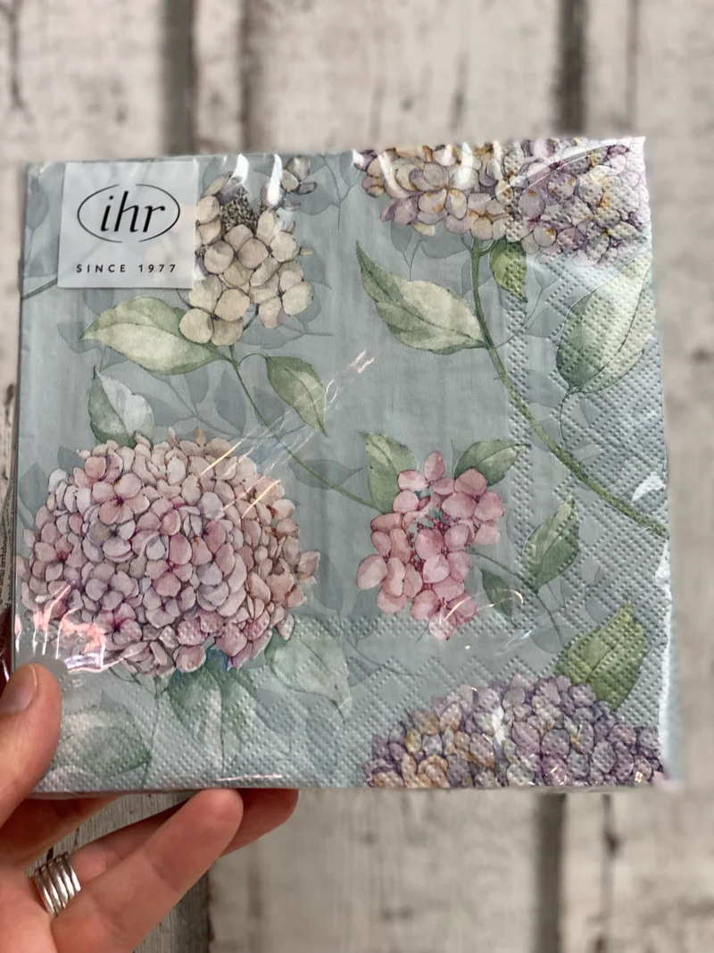 Serviette Kaya light blue (Hortensie)