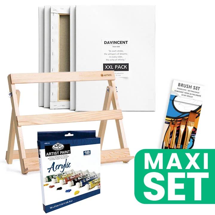 ARTMiE Acrylic Painting Set with Easel