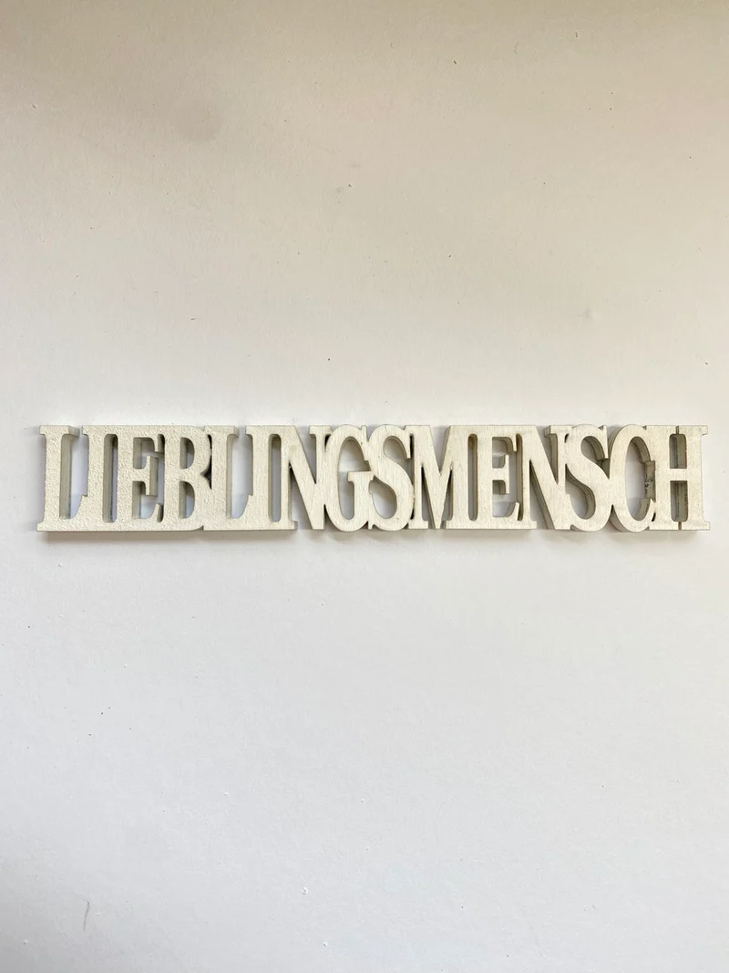 Schriftzug Lieblingsmensch