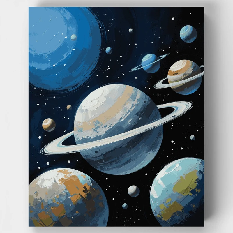 Solar System Exploration - Paint by Numbers Kit