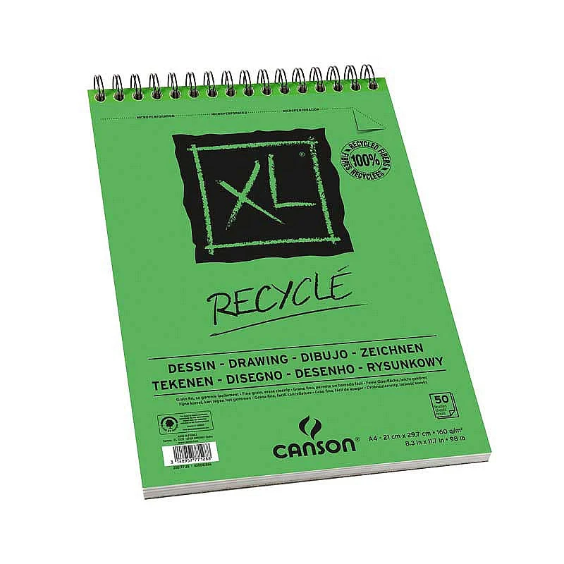 Скицник CANSON XL Recycle 160 g/m² A3 - 50 листа, спирала