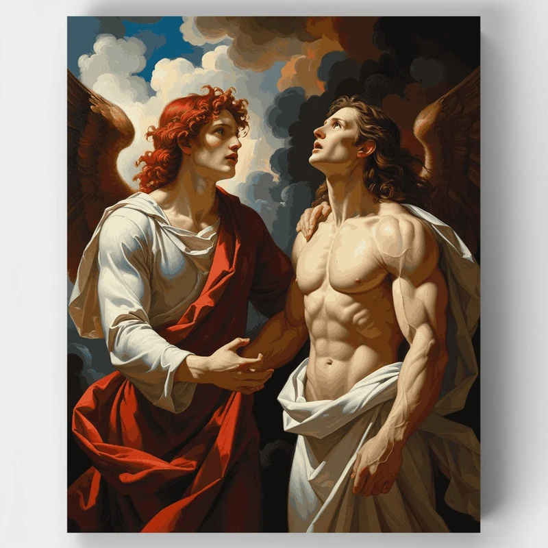 Angelic Encounter - Paint by Numbers Kit