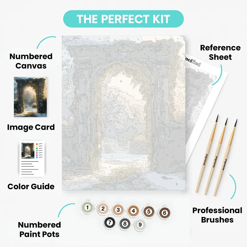 Mystical Garden Archway - Paint by Numbers Kit
