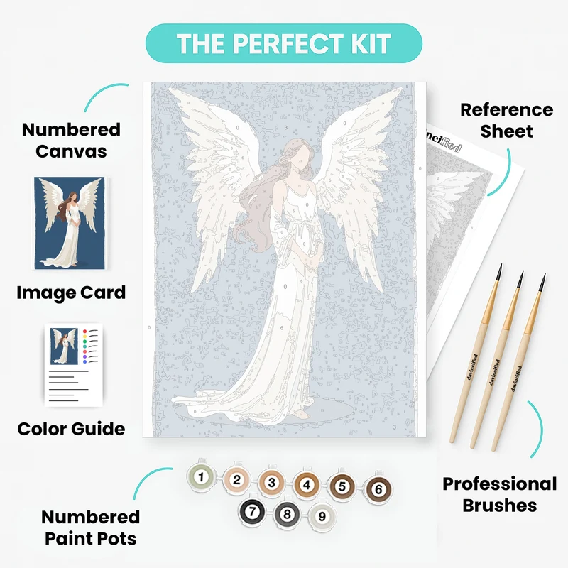 Serene Angel - Paint by Numbers Kit