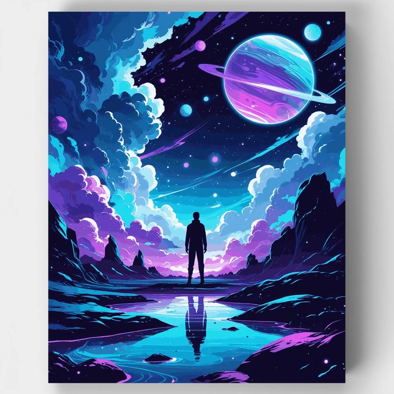 Cosmic Voyager - Paint by Numbers Kit