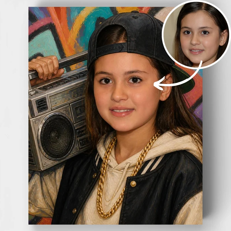 90s Hip Hop Style - Custom Paint by Numbers Kit
