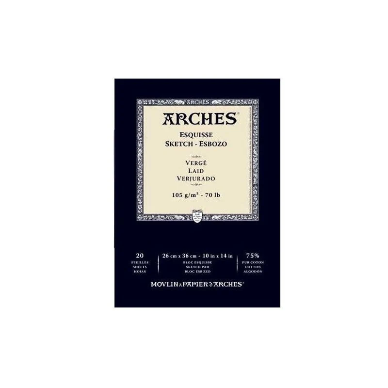 Blocco di carta da disegno ARCHES Sketch 105 g/m² 23 - 26 cm - 20 fogli