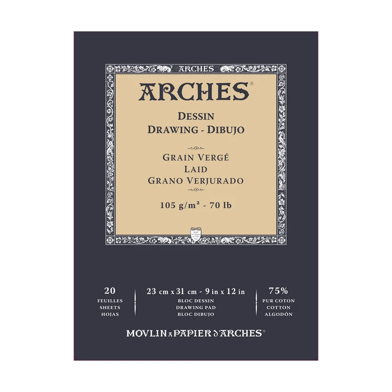 ARCHES Skizzenblock Sketch 105 g/m² 23 x 26 cm - 20 Blatt