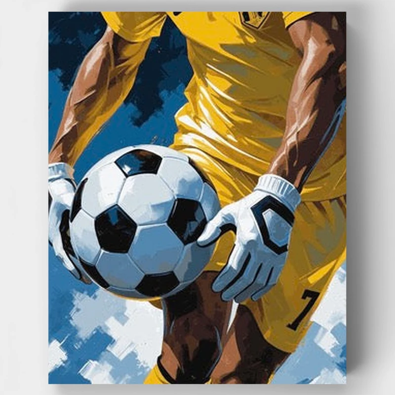 Soccer Goalkeeper's Moment - Paint by Numbers Kit