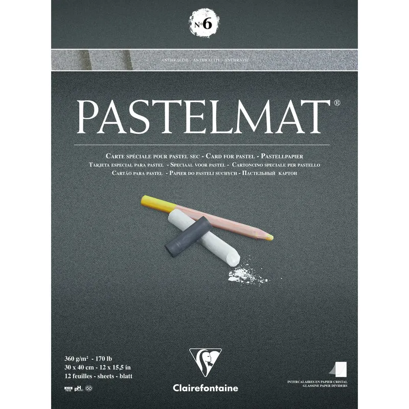 Clairefontaine Pastelmat blok 360 g 12L lepljen