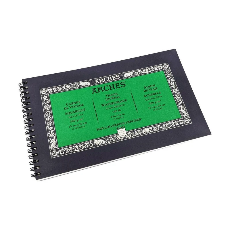 Blocco acquerello ARCHES Cold Pressed 300 g/m² 15 x 25 cm – 15 fogli a spirale