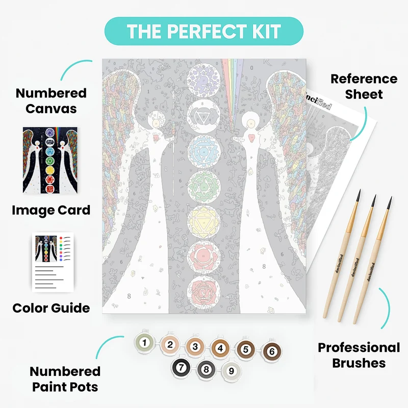 Angelic Rays - Paint by Numbers Kit