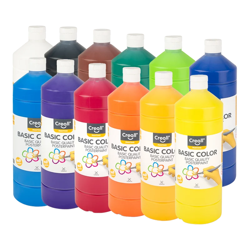 Creall temperové farby, 1 000 ml, mix farieb