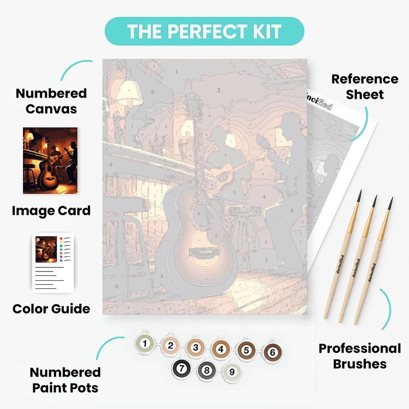 Jazz Club Silhouettes - Paint by Numbers Kit
