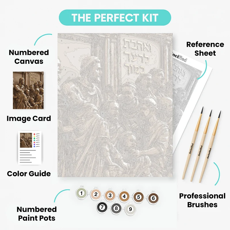 Ancient Jewish Wisdom - Paint by Numbers Kit
