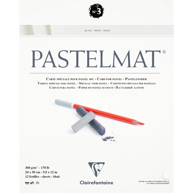 Clairefontaine Pastelmat blok č. 3 360 g 12L x 30 cm lepený