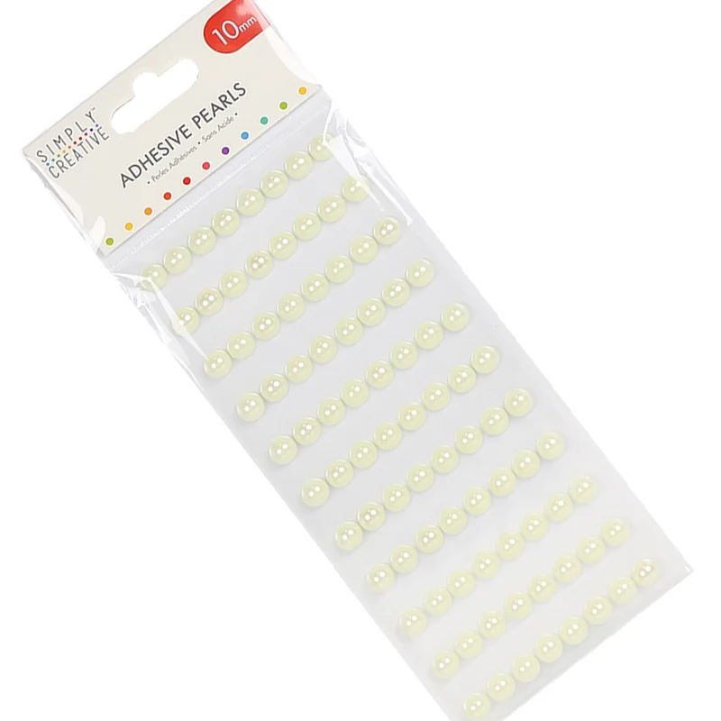 Simply Creative - 10mm Pearls - 88 Pk Ivory