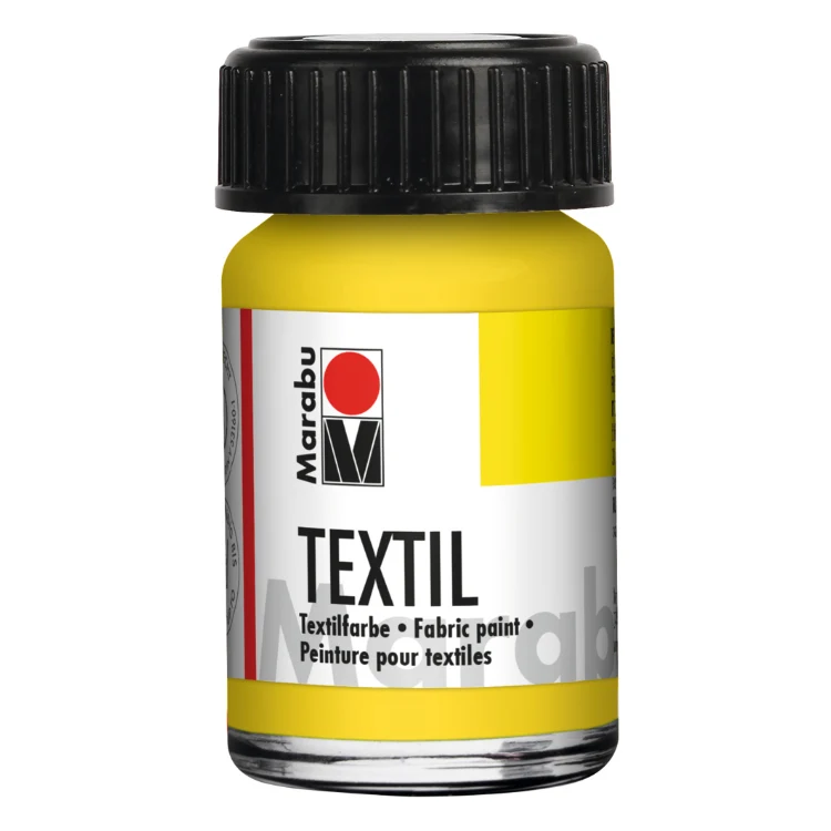 Marabu Textil, Stofffarbe Gelb 019 , 15 ml
