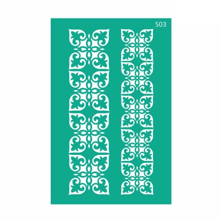 Rosa Talent Self-Adhesive Stencil, 13 x 20 cm, Pattern No. 503