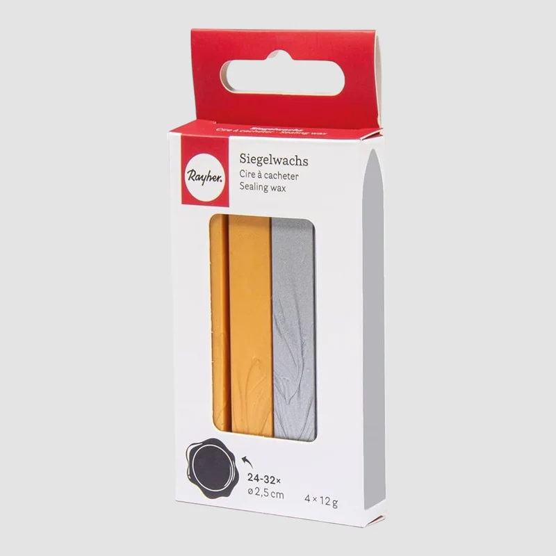 Rayher Siegelwachs 2x Gold , 2x Silber , 12g