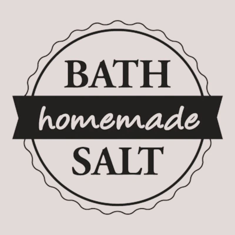 Rayher Holzstempel Bath Salt -homemade, Ø 3 cm