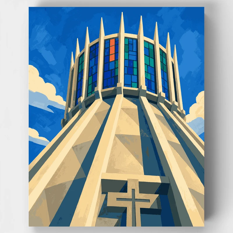 Cathedral Crown Skyward - Paint by Numbers Kit