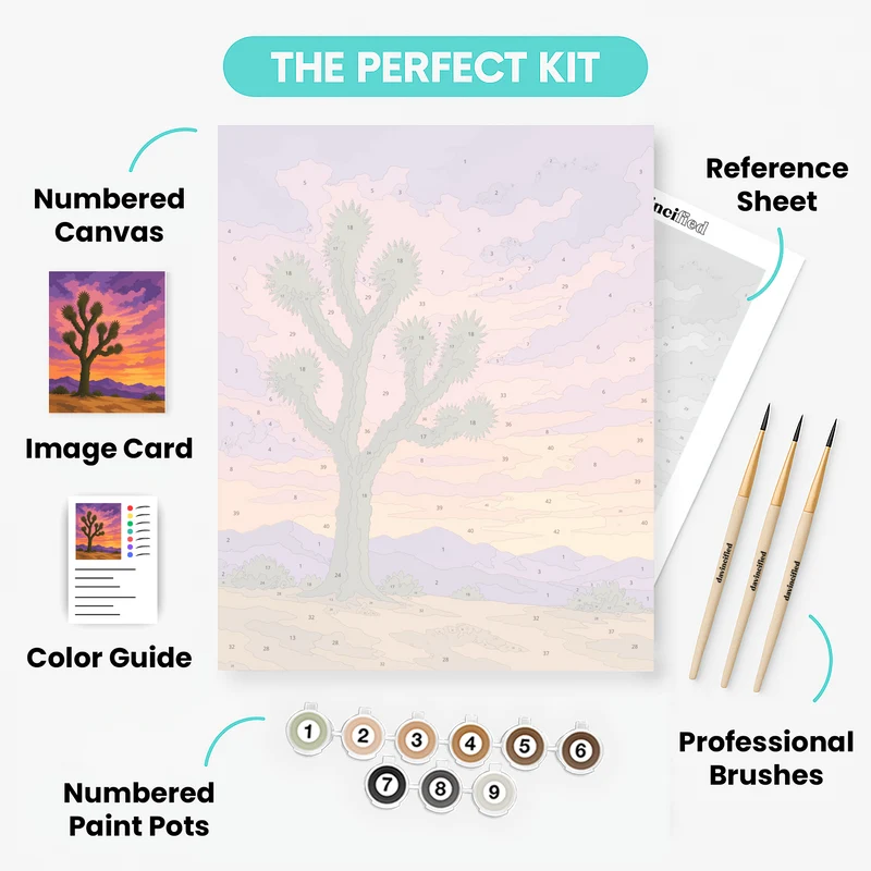 Twilight Joshua Tree - Paint by Numbers Kit
