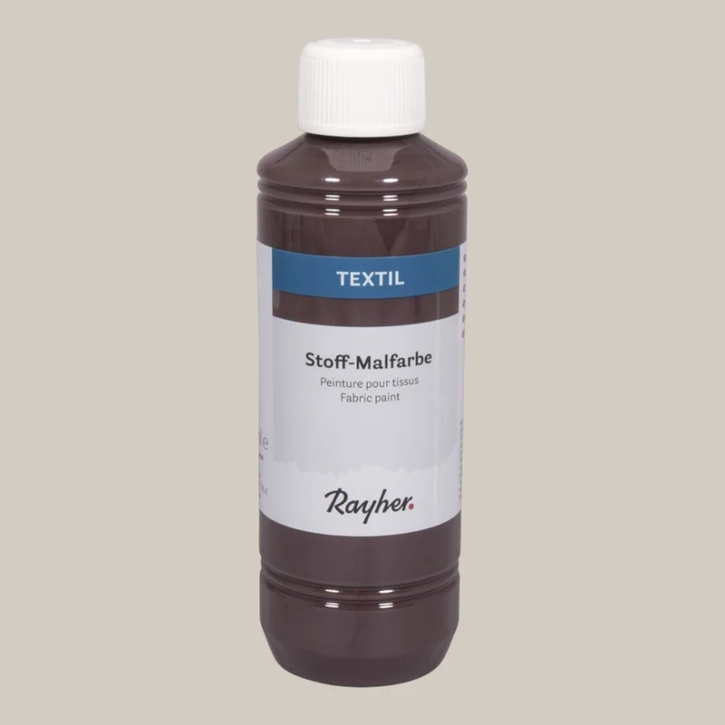 Rayher Textil Stoffmalfarbe, Nougat, 250ml