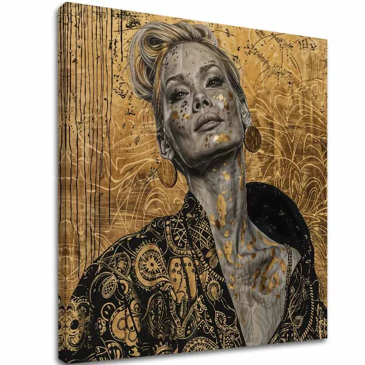 Elegant Painting of a Woman, Confidence
