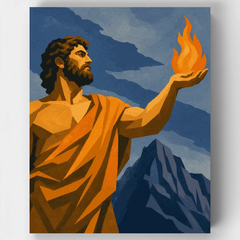 Prometheus' Stolen Flame - Paint by Numbers Kit