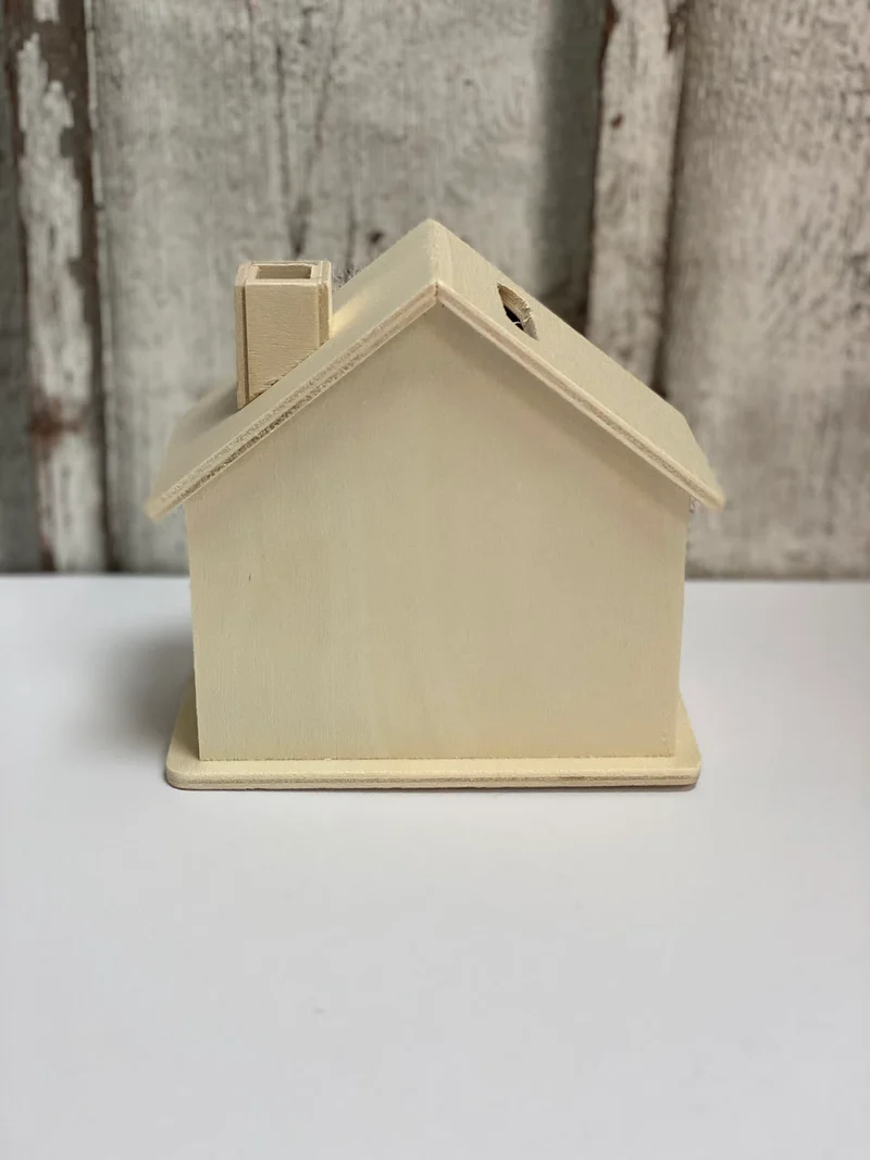 Spardose Holz-Haus