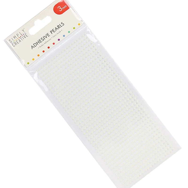 Simply Creative - 3mm Pearls - 800 Pk Ivory