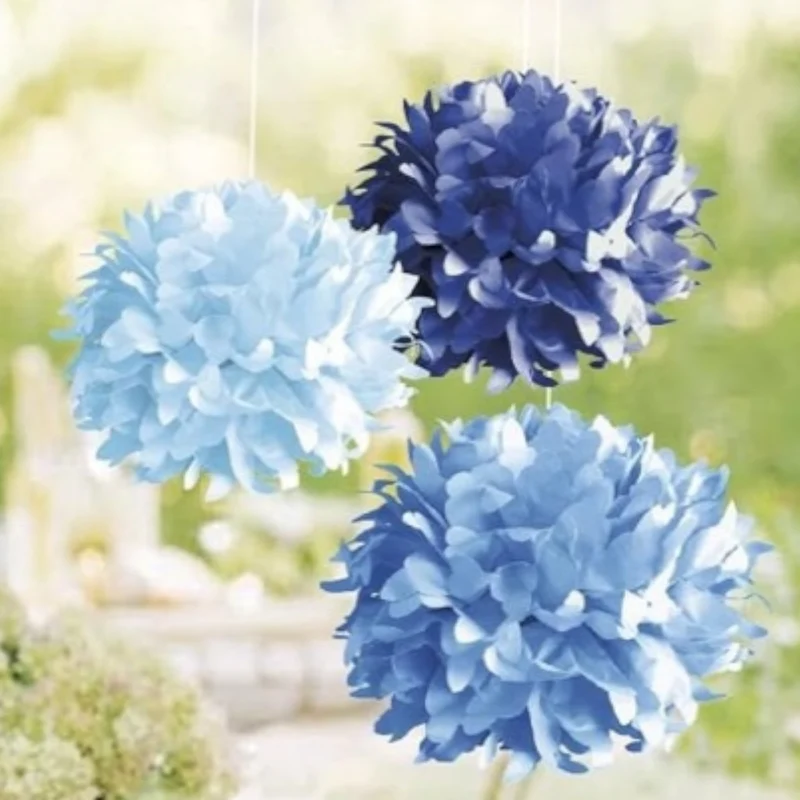 Rayher Papier-Pompoms, 35cm ø, 3Stück