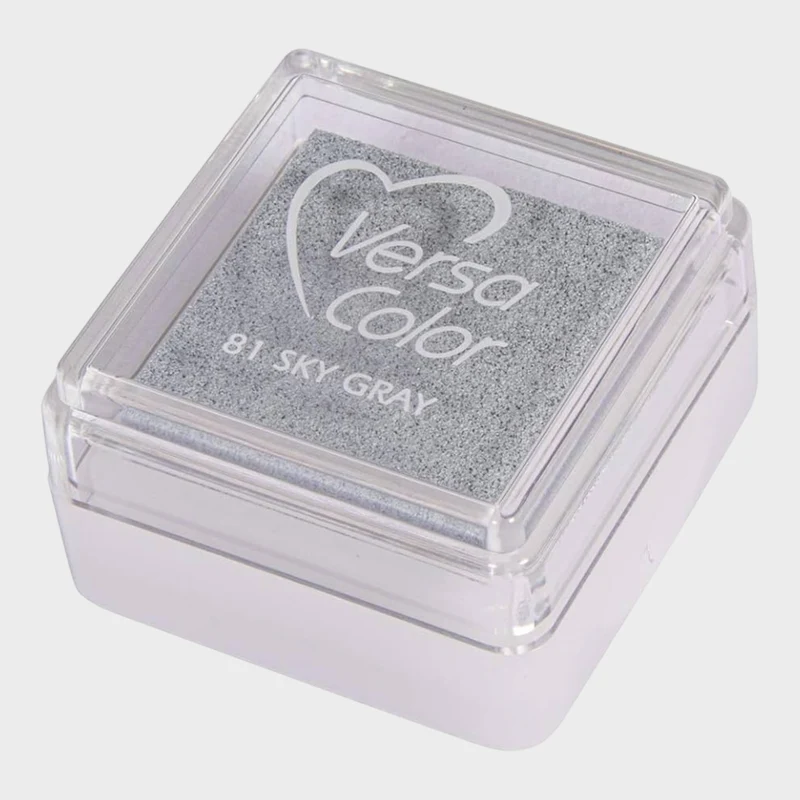 Rayher Stempelkissen Versacolor, 81 Sky Gray – 2,5x2,5 cm