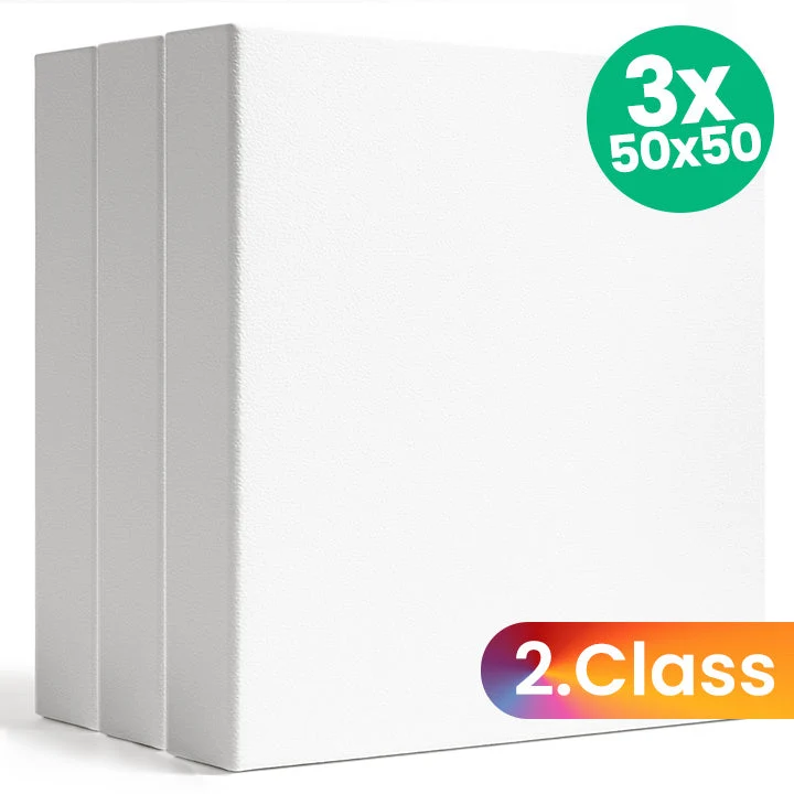 Set of 3 3D Canvases, 2nd Quality, 50x50 cm