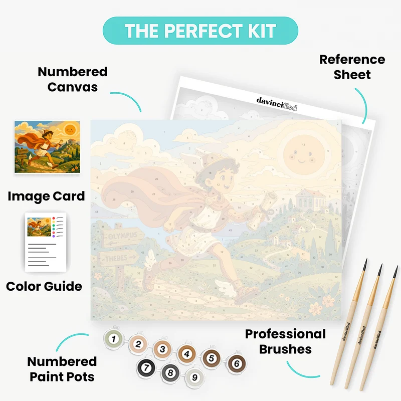 Hermes the Messenger - Paint by Numbers Kit