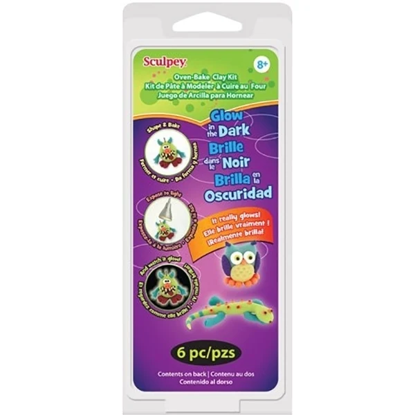 Sculpey - Glow In The Dark Kit 4x28g