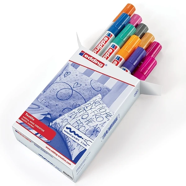 edding - 4500 CR Assorted Box Trend Fabric & Textile Markers