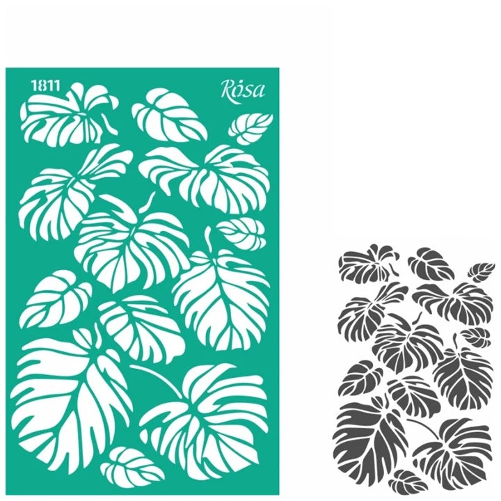 Rosa Talent Self-Adhesive Stencil, 13 x 20 cm, Pattern No. 1811