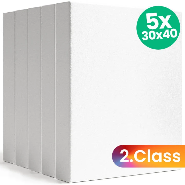 Set of 5 3D Stretched Canvases - 2nd Quality - 30x40 cm