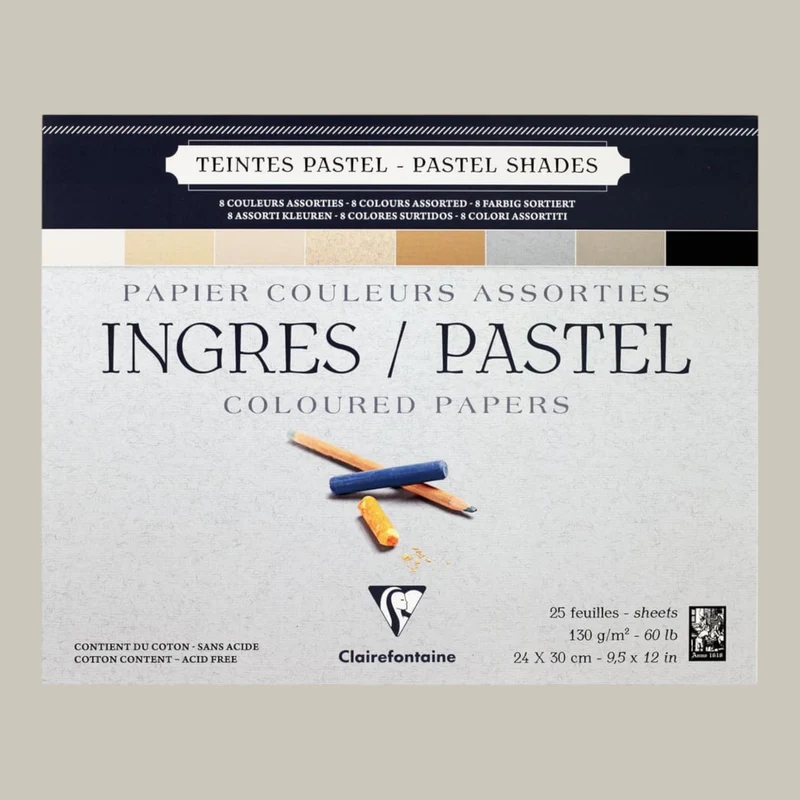 Pébéo Pastell Bloc Ingres, 130 g, 24 x 30 cm