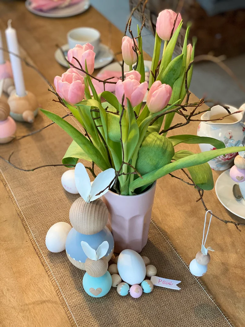 kugelige Hasenfamilie